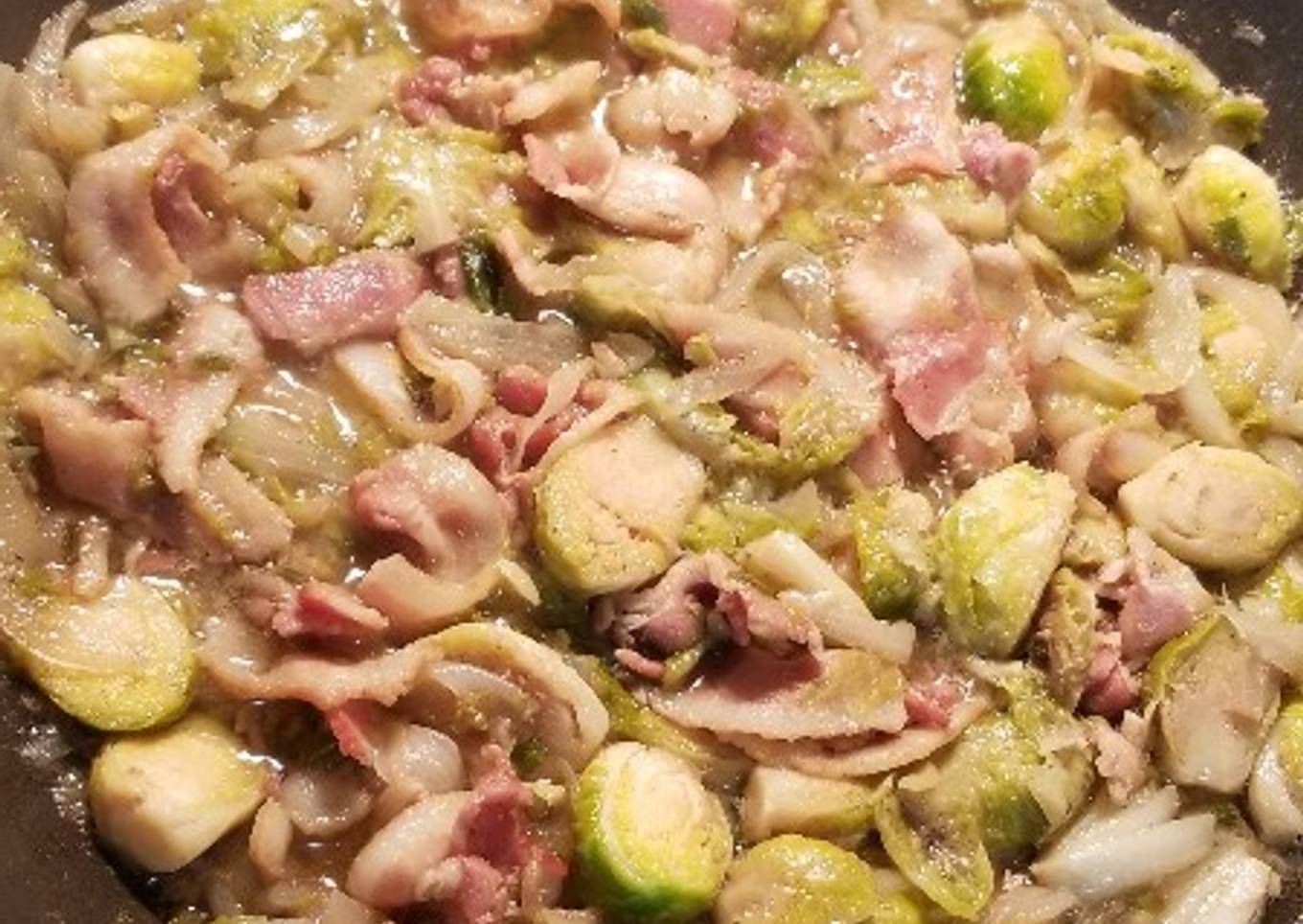 Fried Bacon & Brussel Sprouts