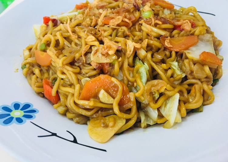 Cara Gampang Membuat Mie goreng sayur Anti Gagal