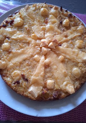 Une photo de Quiche express riz au curry
