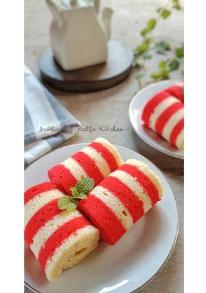 Foto resep Mini Roll Cake Kemerdekaan