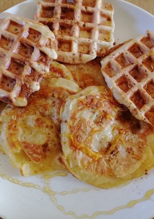 A picture of Pancake and waffles.