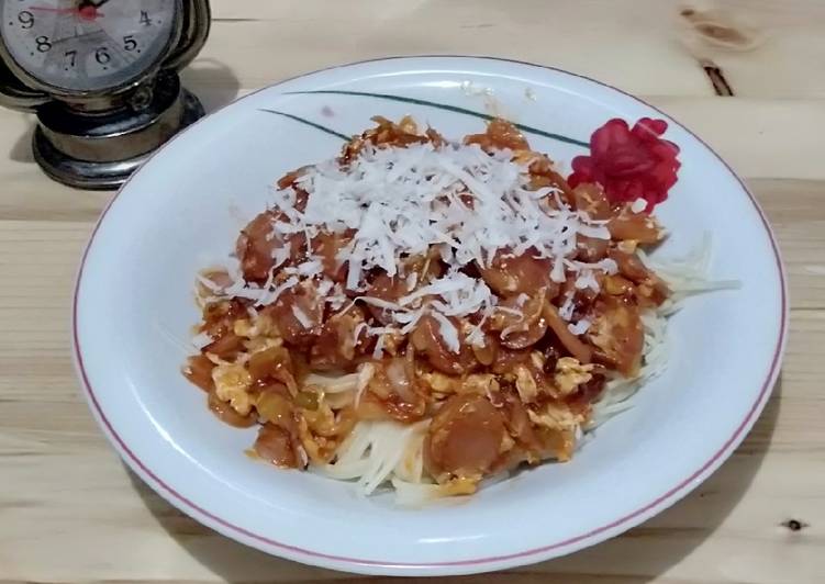 Spaghetti Egg with Cheese