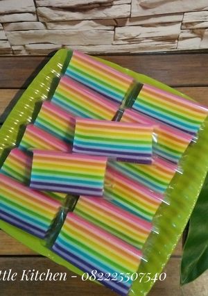 Foto resep Lapis Rainbow Sagu Beras