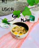 Mì udon gà nấm