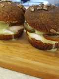 Gourmet Caprese Sandwiches with Basil Ice Cream