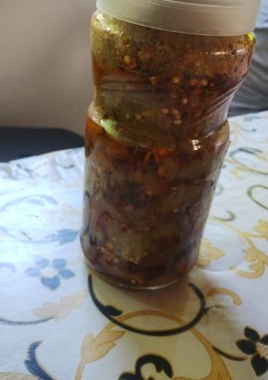 Una foto de Berenjenas al escabeche