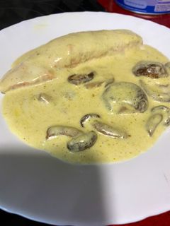Una foto de Lomo de salmón al curry