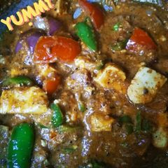 Kadhai paneer A picture of Kadhai paneer.