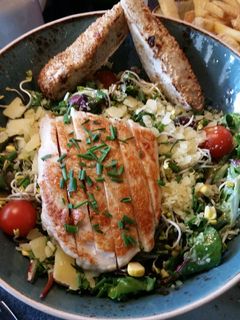 Rucola-Hähnchen-Salat, Low-Carb Rezepthauptbild