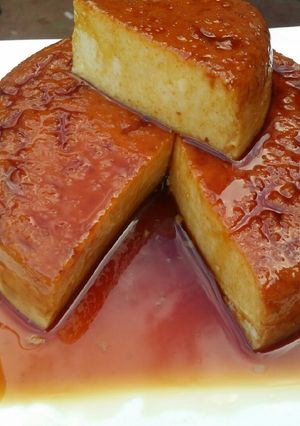 A picture of Caramelised custurd dessert.