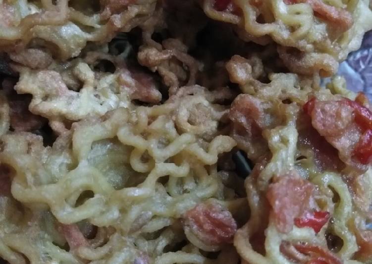 Resep Bola bola mie (yang gepeng karena ga punya cetakan bulet) Anti Gagal