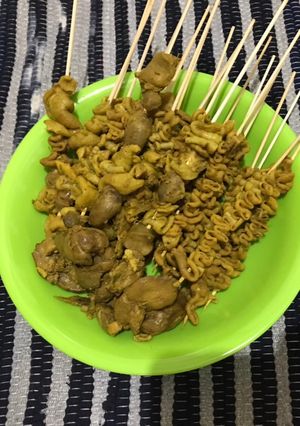 Foto resep Sate usus, kulit dan ati ampela 😍🍢