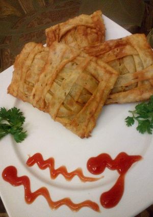 A picture of Criss Cross samosa boxes.