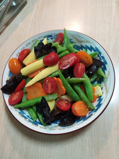 和風柚子醬時蔬溫沙拉 的食譜成品照片
