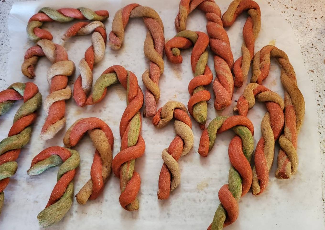 My Candy Cane Dog Treats!