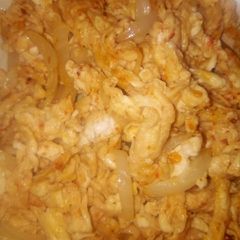Scrambled eggs A picture of Scrambled eggs.