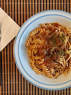 Una foto de Spaghetti a la Bolognesa