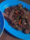 Tumis kulit singkong kemangi
