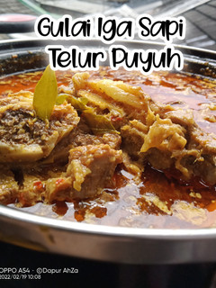 Foto resep Gulai Iga Sapi Telur Puyuh