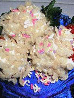 A picture of 10-Second Microwave Strawberry Rice Krispie Treats.
