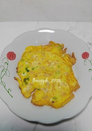 Foto resep Telur dadar tempe