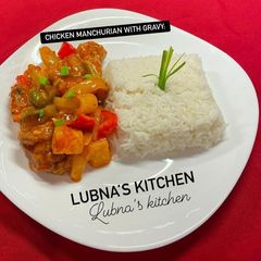 Chicken Manchurian with gravy: A picture of Chicken Manchurian with gravy:.