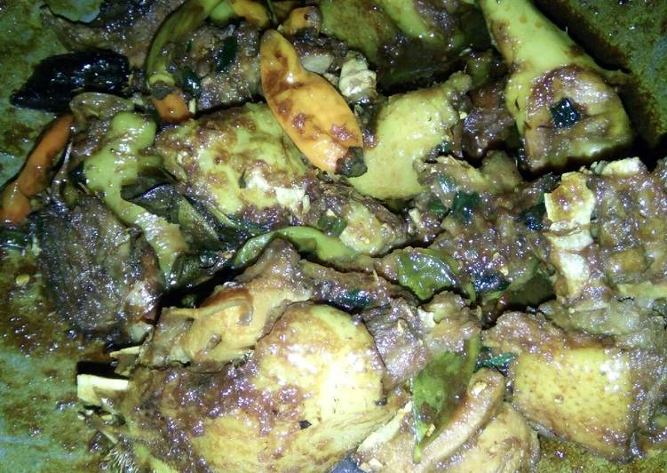 Bahan memasak Ayam kampung ungkep kecap, Lezat Sekali