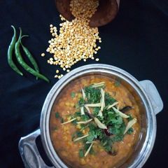 Dhada style chaana daal A picture of Dhada style chaana daal.