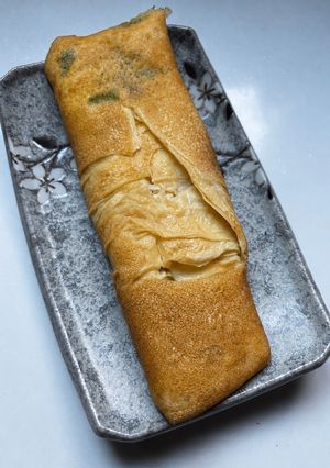 豆皮蛋餅（高蛋白快速早餐） 的食譜成品照片