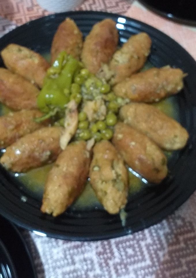 صورة لوصفة صبيعات قرنون بالدجاج