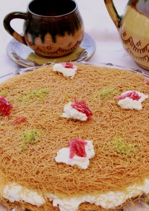 صورة لوصفة طريقة عمل الكنافة العثملية