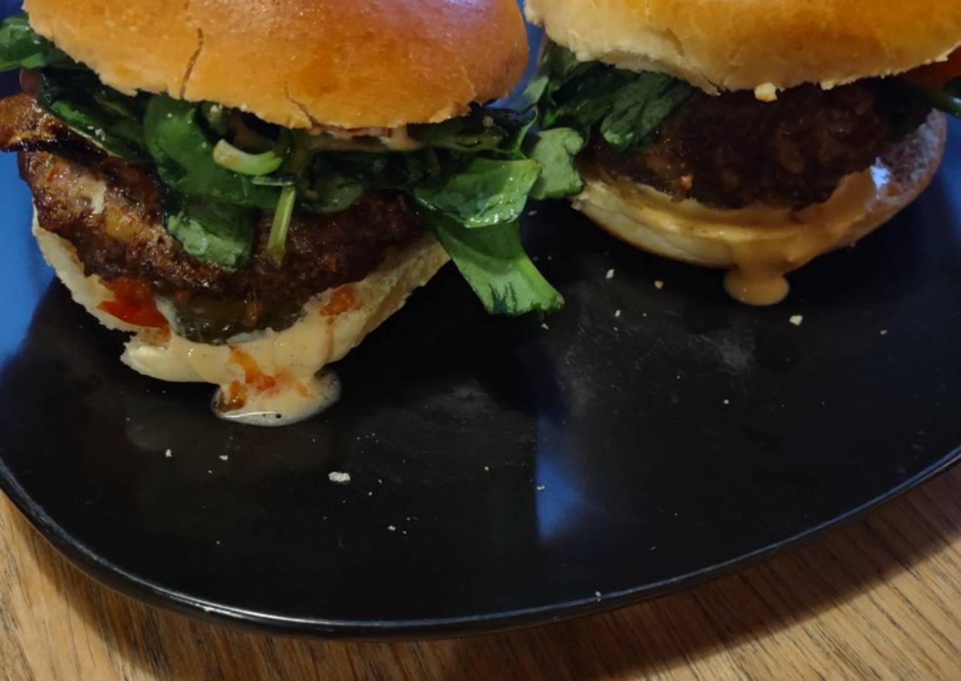 Homemade burgers