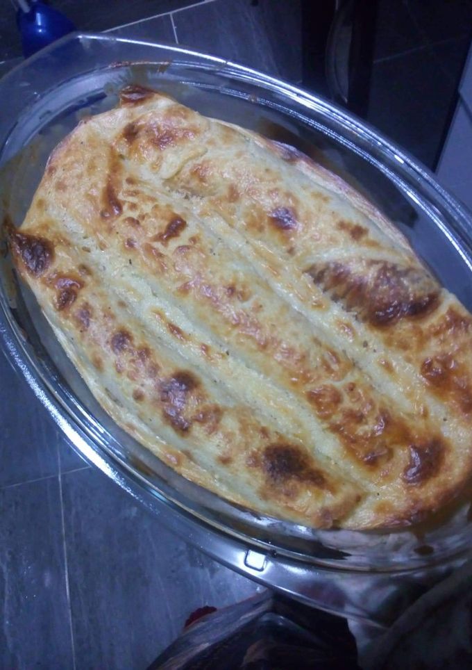 صورة لوصفة كريب البشاميل الرهيب