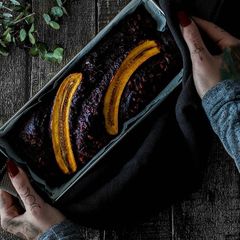A picture of Chocolate PB Banana Bread [Vegan].