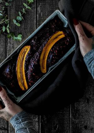 A picture of Chocolate PB Banana Bread [Vegan].