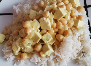 Foto de Caril de tofu e grão