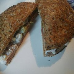Hot Italian Sausage Sandwich A picture of Hot Italian Sausage Sandwich.