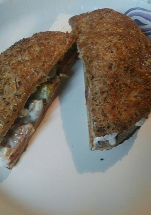 A picture of Hot Italian Sausage Sandwich.