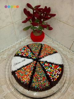 عکسی از دستور کیک خیس شکلاتی بدون فر😋😉