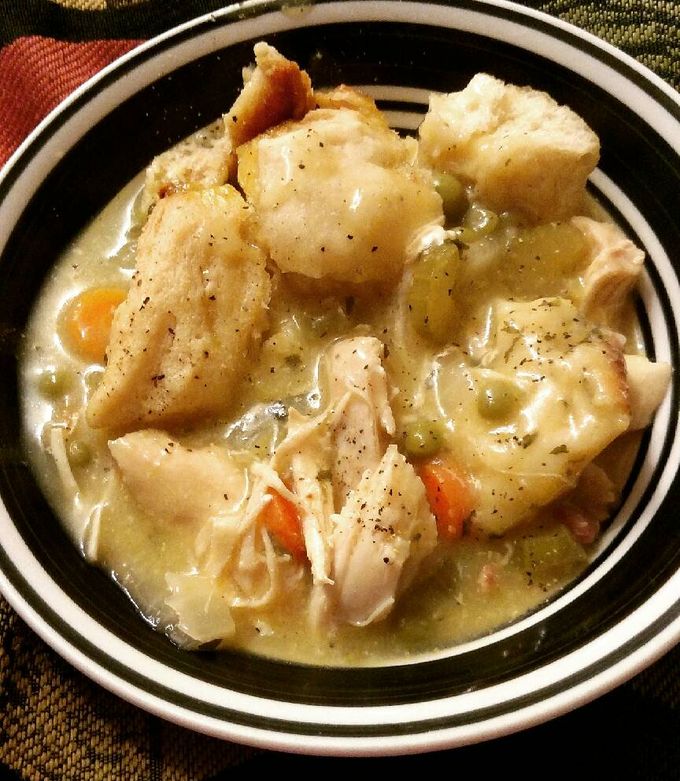 A picture of Crockpot Chicken and Dumplings.