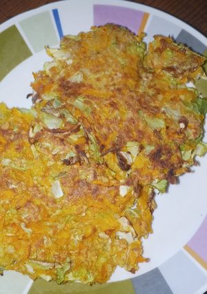 Una foto de Tortillas de Zanahoria y Repollo