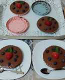 Ταρτάκια cheesecake πραλίνας με πασχαλινά κουλουράκια