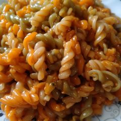 A picture of Yippee masala pasta.