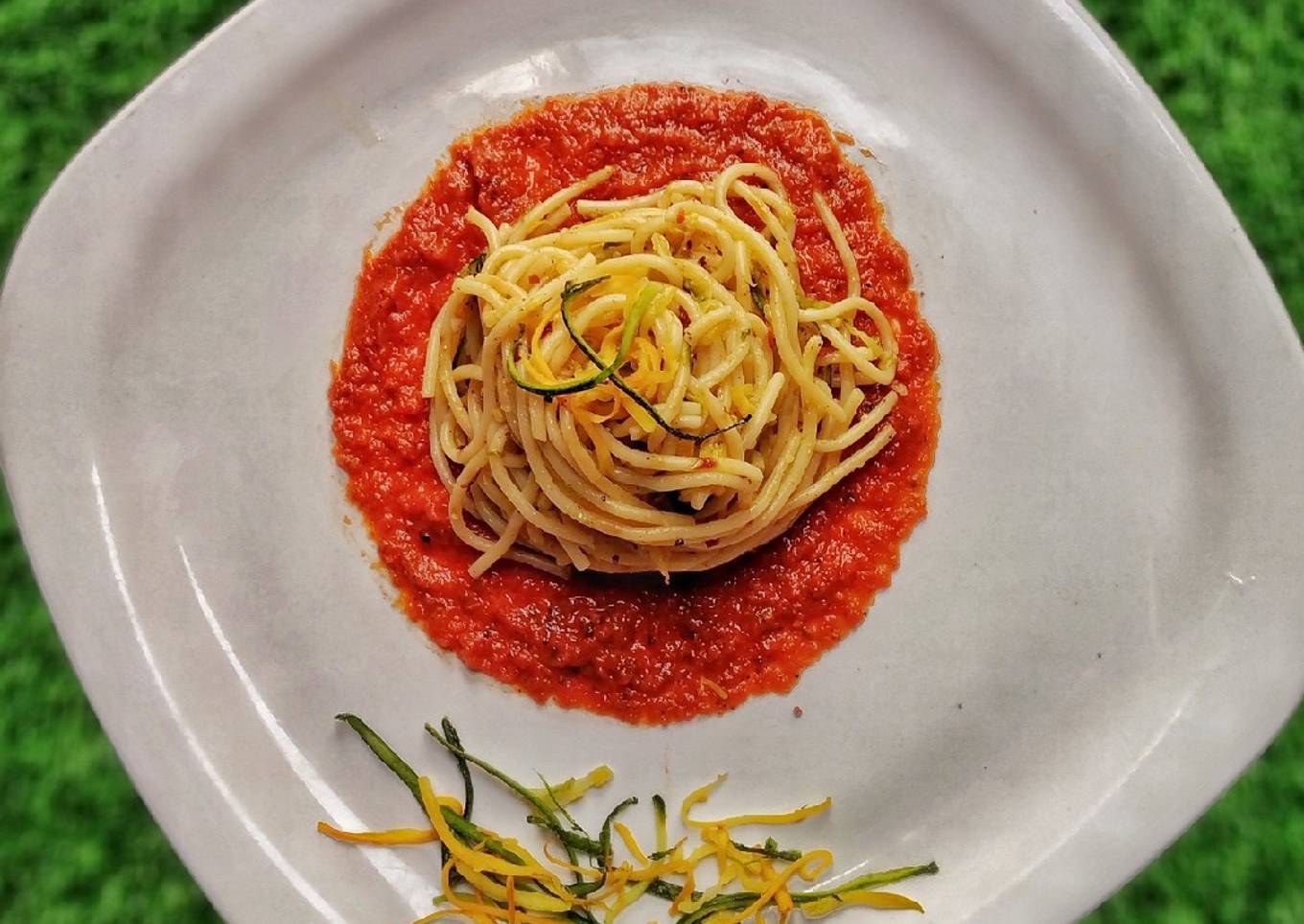 Fiery spaghetti