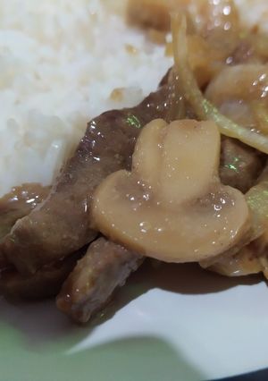 Foto resep Daging Jamur Teriyaki