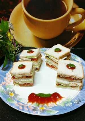 A picture of Vegetable Bombay Sandwich.