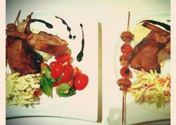 Latest Recipe Roasted rack of Lamb with Creamy Potato Mash topped with chives Practical Delicious