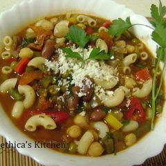 A picture of Minestrone Soup - Italian Style.