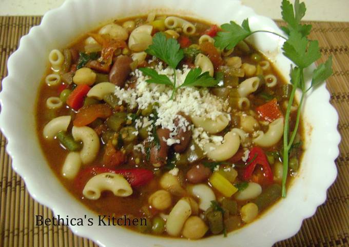 Steps to Make Any-night-of-the-week Minestrone Soup - Italian Style