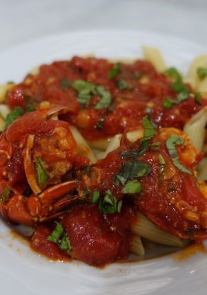 Una foto de Pasta de Langosta al Pomodoro